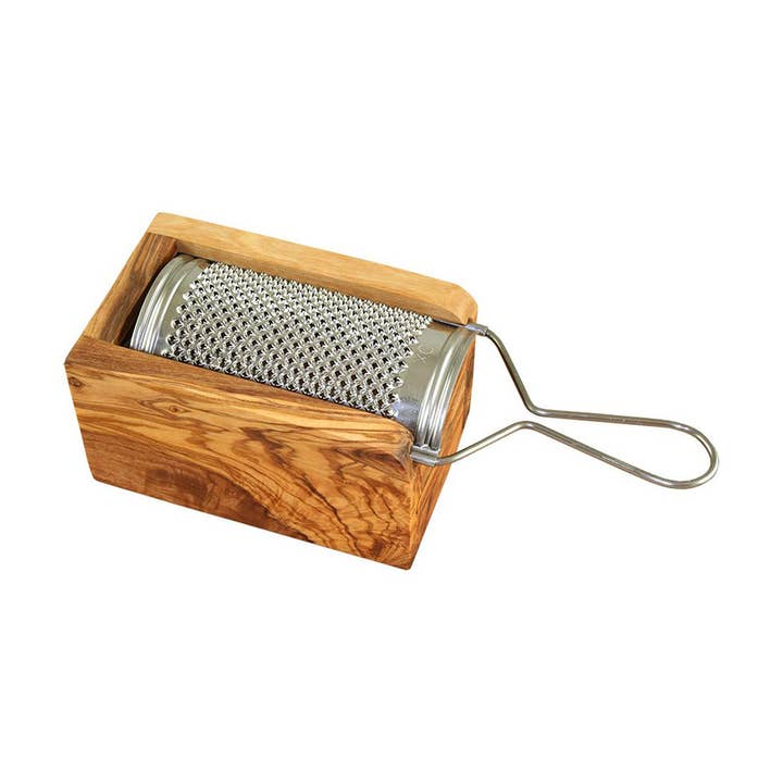 Hard Cheese and Nutmeg Grater Large Olive Wood