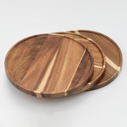 Round Acacia Tray